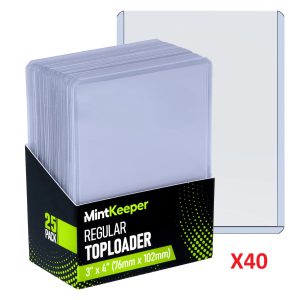 MintKeeper 3"x4" Regular Toploaders (Box/40 units)